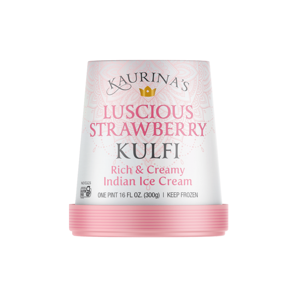 KAURINA'S KULFI TUBS - LUSCIOUS STRAWBERRY 6/1 PT