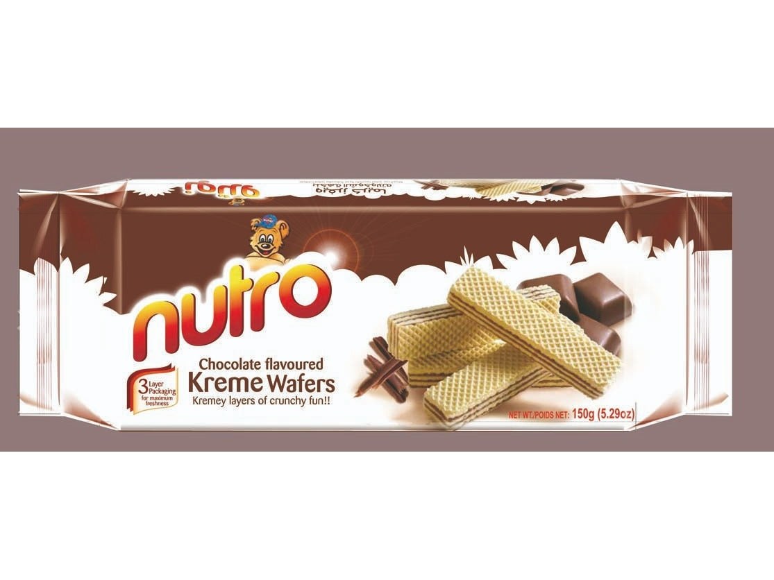 NUTRO KREME WAFERS CHOCOLATE 24/150 GM