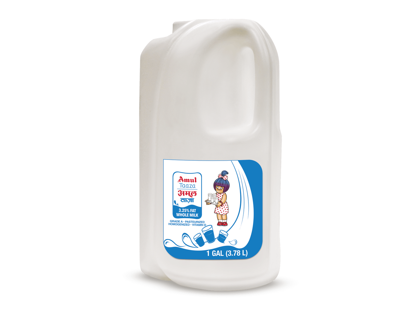 AMUL MILK TAAZA 3.25% FAT 4/1 GAL