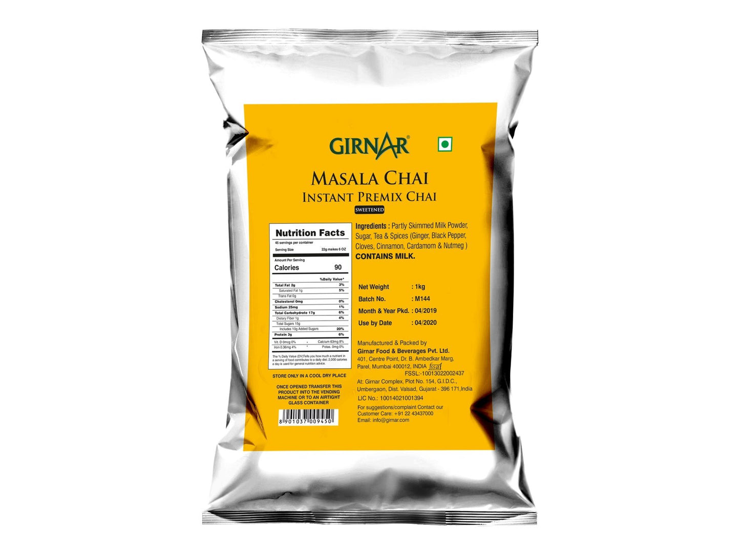 GIRNAR INSTANT PREMIX MASALA CHAI 10/1 KG