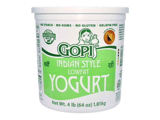 GOPI YOGURT LOW FAT 6/4 LB