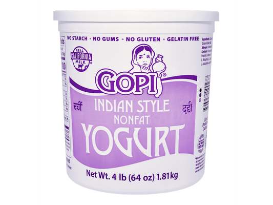 GOPI YOGURT NON FAT 6/4 LB