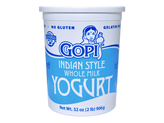 GOPI YOGURT PLAIN 6/2 LB