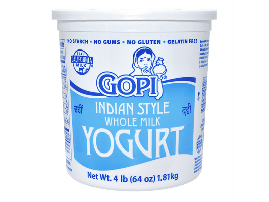 GOPI YOGURT PLAIN 6/4 LB