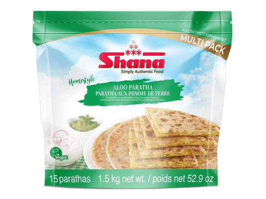 SHANA PARATHA ALOO HOMESTYLE (MULTIPACK) 6/15 CT/100 GM