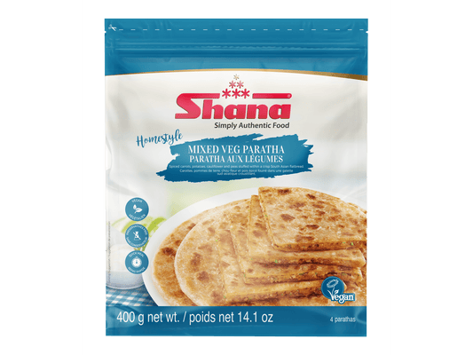 SHANA PARATHA MIXED VEG 12/4 CT/100 GM