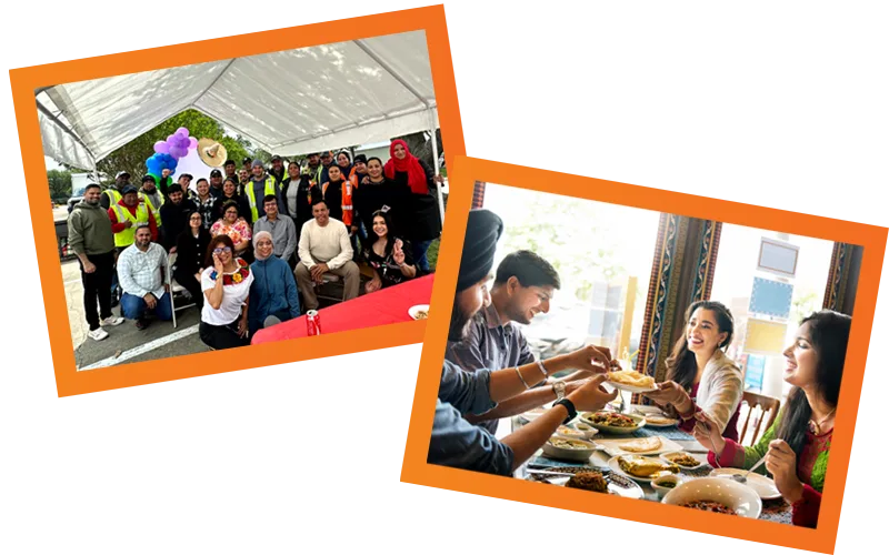 Vibrant community gatherings celebrate culture and connection through joyful events and shared meals.