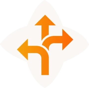 Dynamic arrows symbolize growth and guidance, illustrating multiple pathways for strategic decision-making.